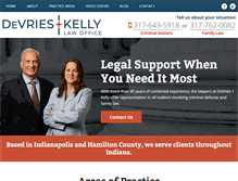 Tablet Screenshot of devries-law.com